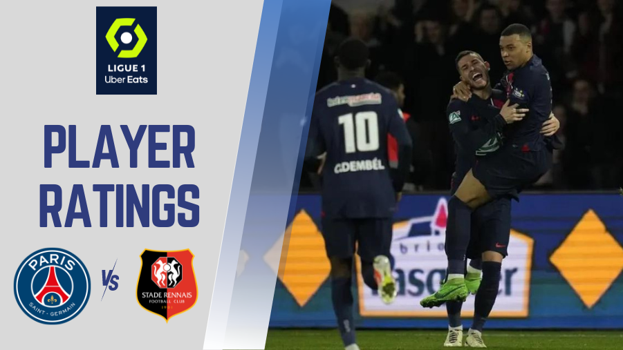 PSG vs Rennes Player ratings