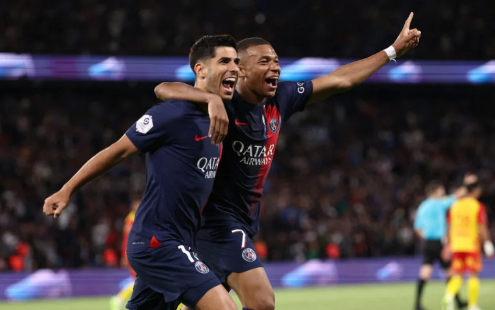 PSG Players Celebrating