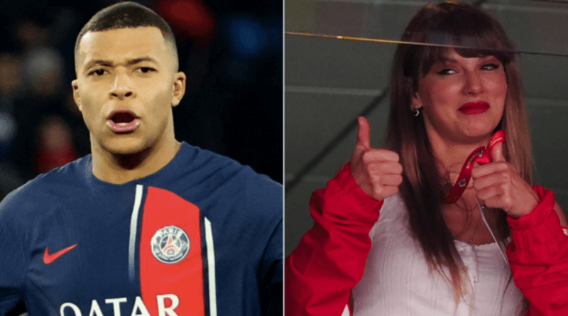 Kylian Mbappe and Taylor Swift