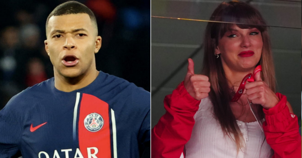 Kylian Mbappe and Taylor Swift