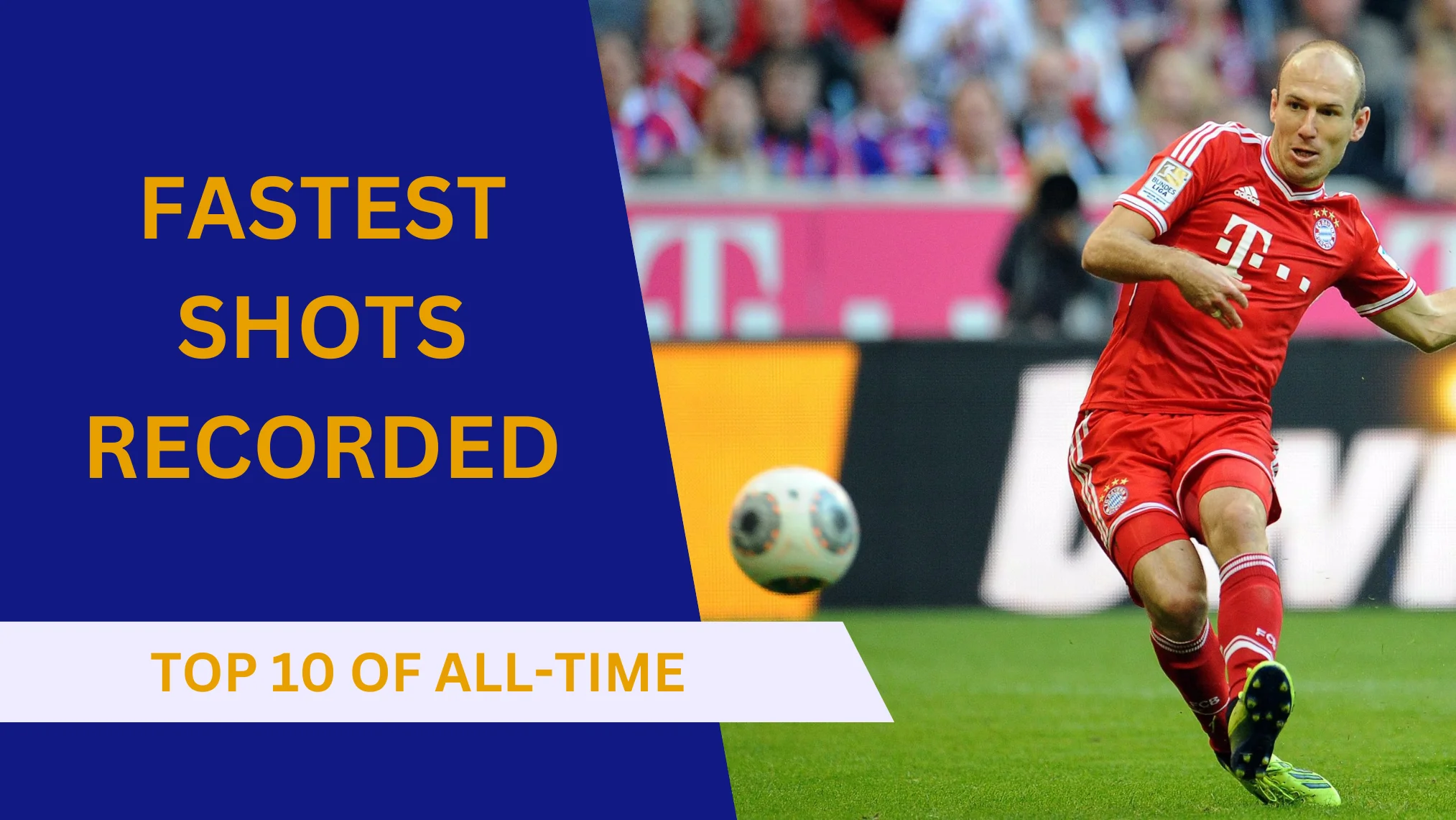 Top 10 fastest shots recorded in football history