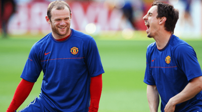 Wayne Rooney has reunited with former Manchester United teammate Gary Neville