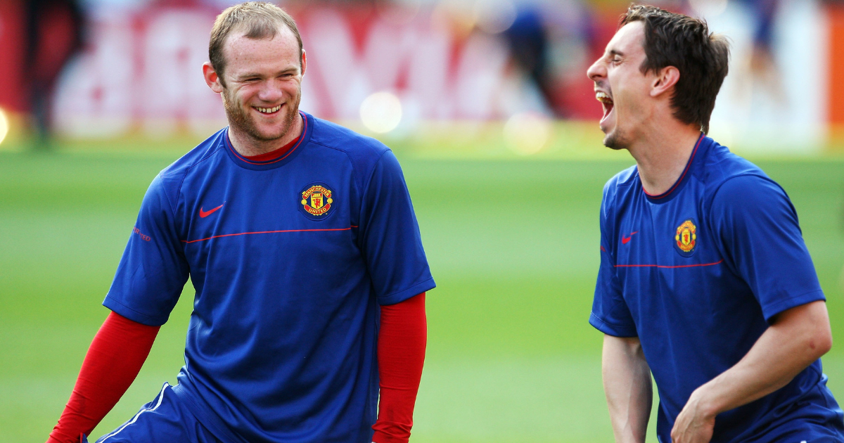 Wayne Rooney has reunited with former Manchester United teammate Gary Neville