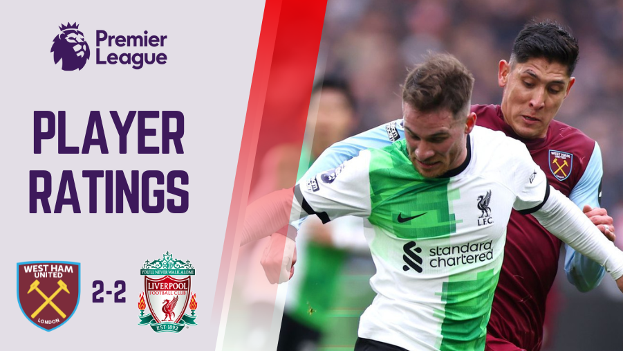 West Ham vs Liverpool Player Ratings