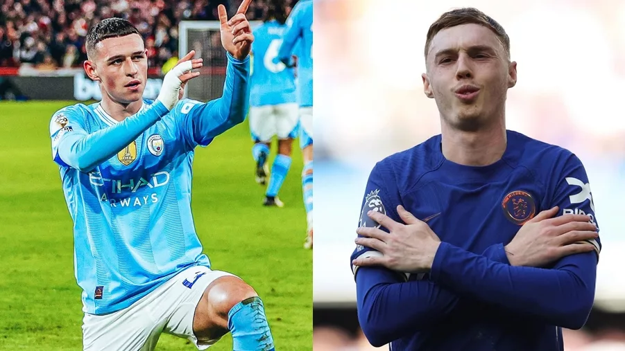 Phil Foden and Cole Palmer