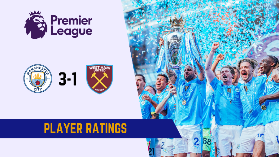 Manchester City vs West Ham United Player Ratings