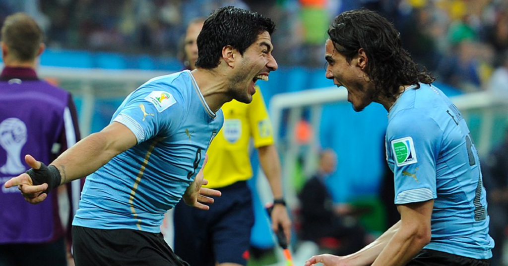 Cavani and Suarez for Uruguay (Credit: Getty)