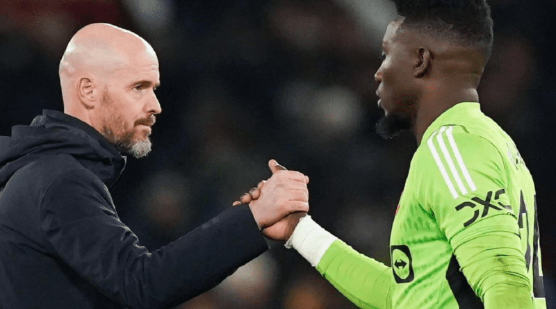 Andre Onana with Erik ten Hag