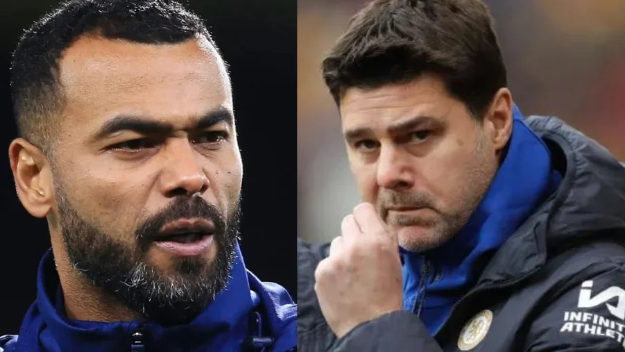 Ashley Cole and Mauricio Pochettino.