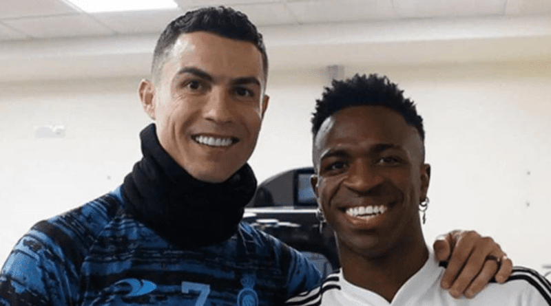 Vinicius Junior picks famous Cristiano Ronaldo goal as his favorite UCL goal