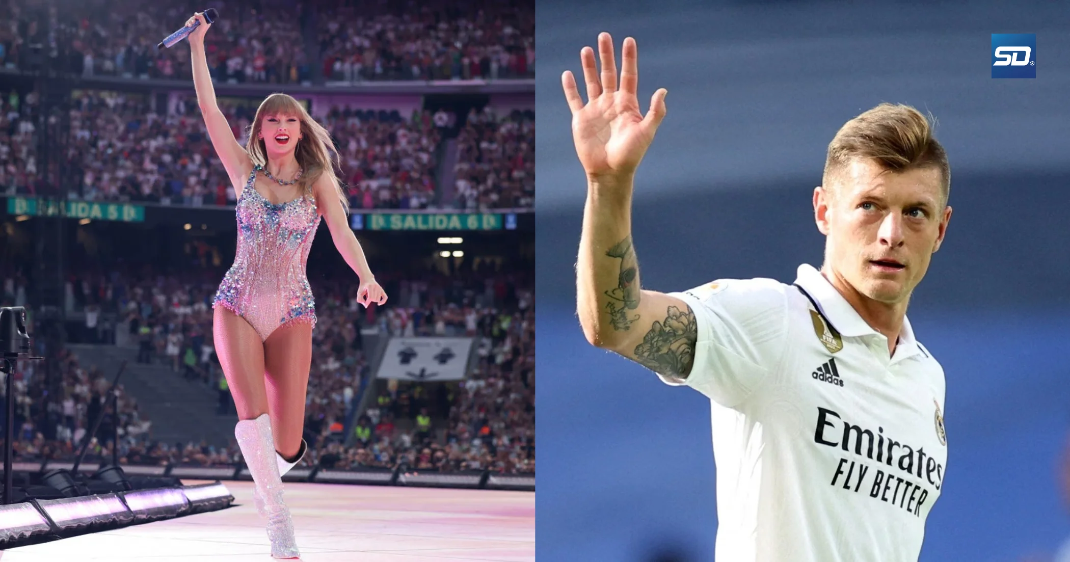 Toni Kroos spotted enjoying Taylor Swift concert at Real Madrid's Santiago Bernabeu Stadium