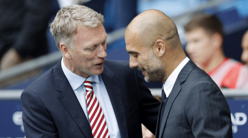 David Moyes and Pep Guardiola