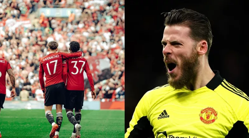 David De Gea reacts Manchester United's FA Cup final win