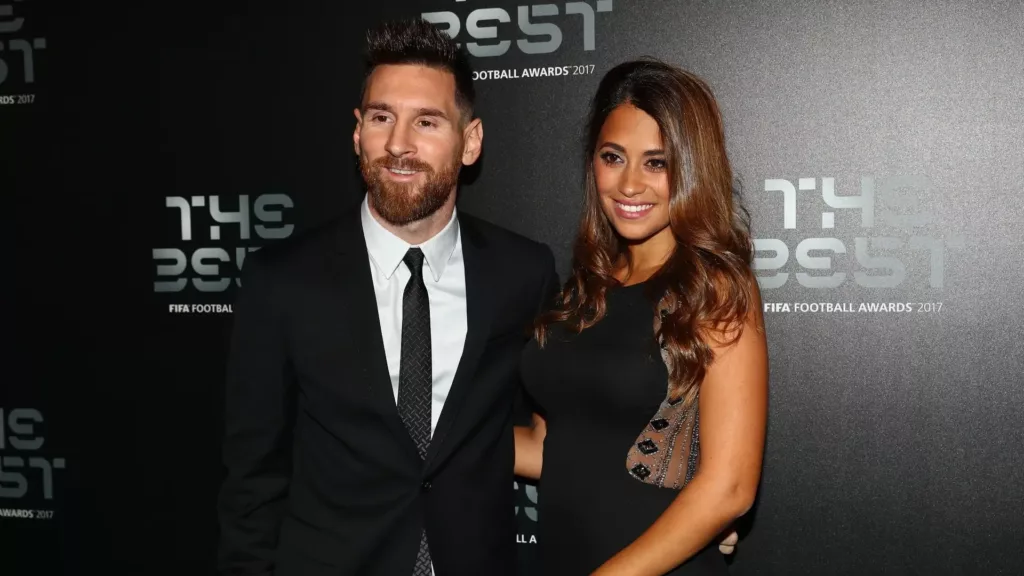 Antonella Roccuzzo and Lionel Messi