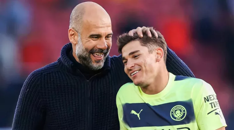 Julian Alvarez approaches Manchester City boss Pep Guardiola to participate in Paris Olympics sighting THIS reason