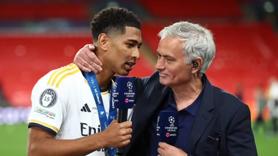 José Mourinho and Jude Bellingham, UEFA Champions League final aftermath