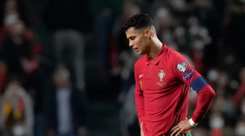 Ronaldo tears during Portugal vs Slovenia