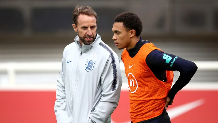 Southgate and Trent in Euro 2024 England