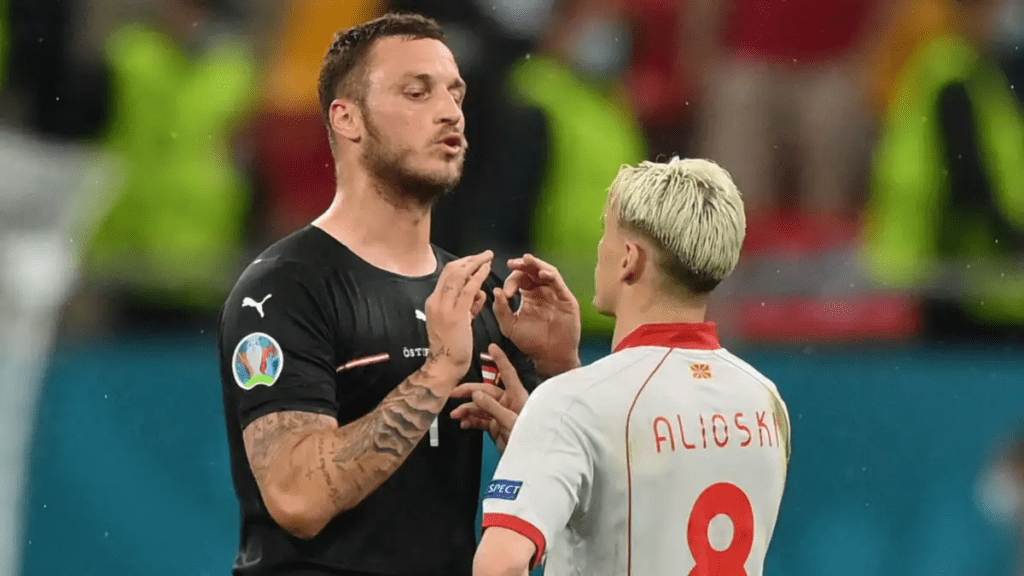 Arnautovic (left) will be crucial for Austria