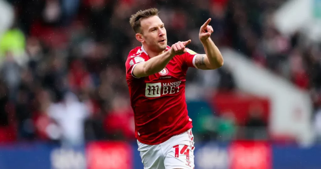 Andreas Weimann celebrating a goal