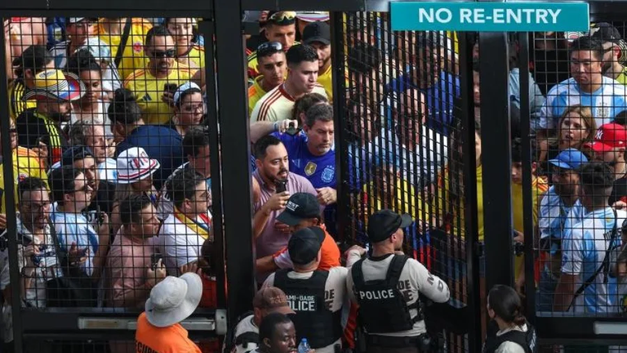 Fans during Copa America 2024 final