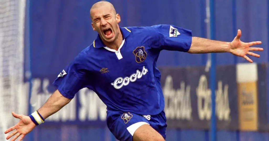 Gianluca Vialli spent three seasons in the Premier League