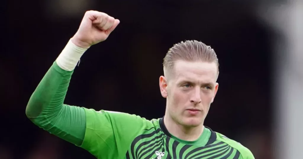 Jordan Pickford has been playing for Everton since 2017