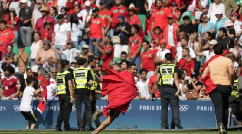 Morocco beat Argentina as Olympics soccer gets off to a violent start