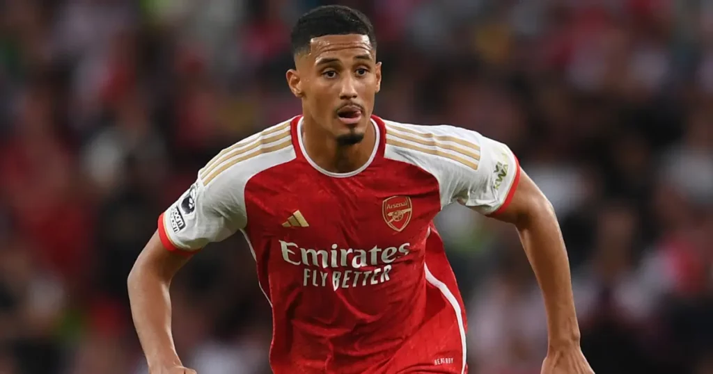 Saliba (Image Credit: Premier League's Official X Account)