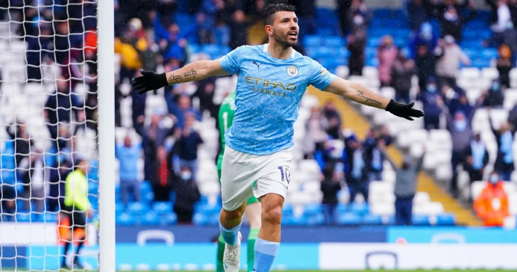 Sergio Aguero (Image Credit: Premier League's Official X Account)