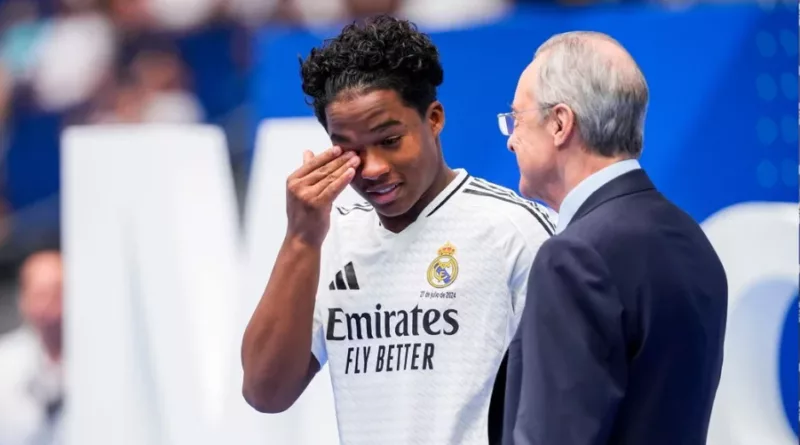 Teary-eyed Endrick officially unveiled by Real Madrid