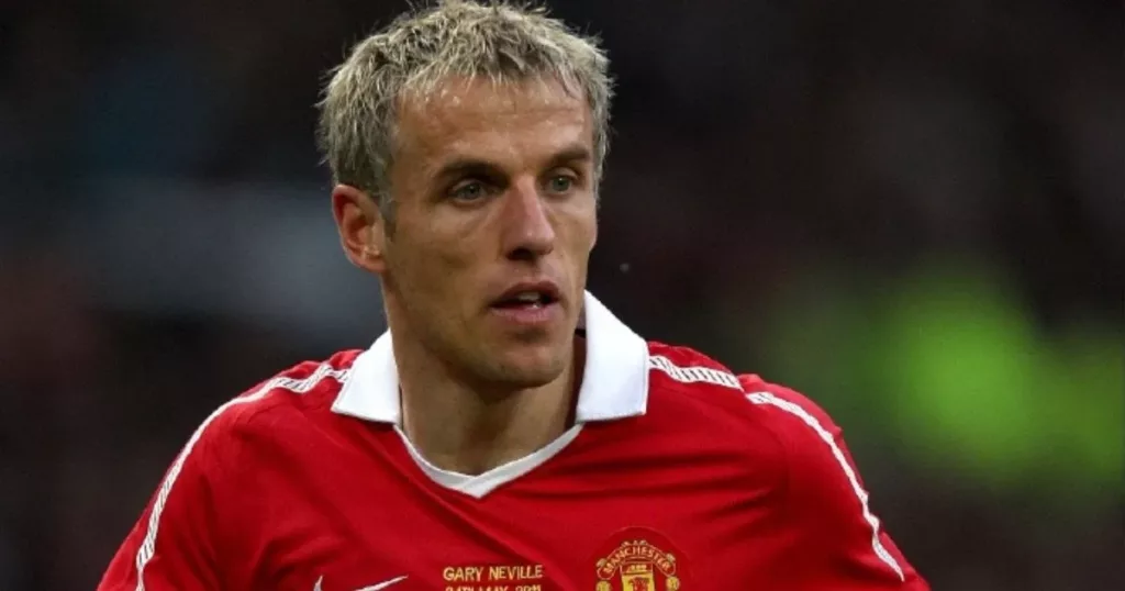 Phil Neville spent his whole career in the English Premier League