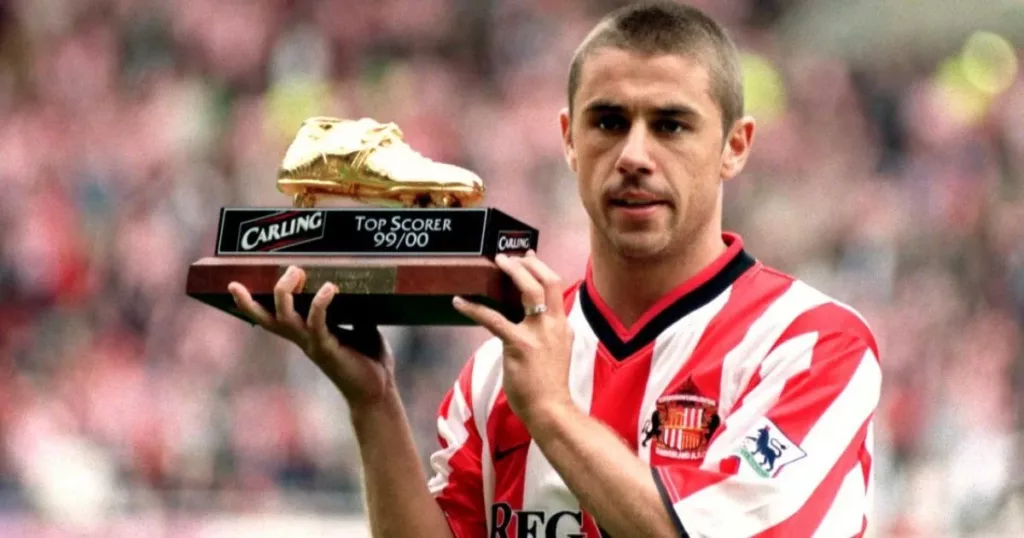 Kevin Phillips with the 99/00 Premier League golden boot