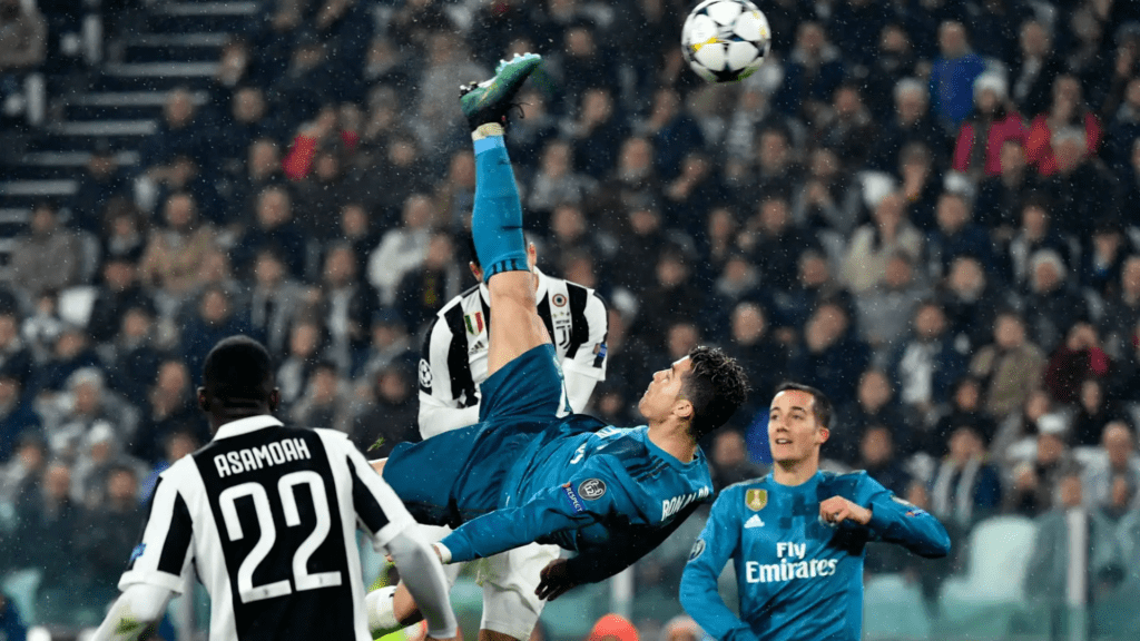 Ronaldo scored one of the greatest goals ever against Juve