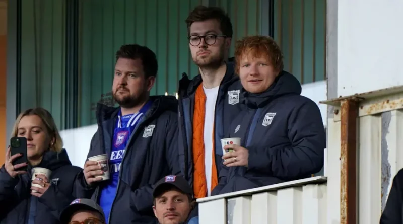 Ed Sheeran secures minority stake in Ipswich Town