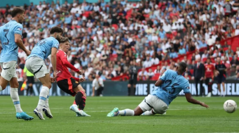 Alejandro Garnacho in action for Manchester United