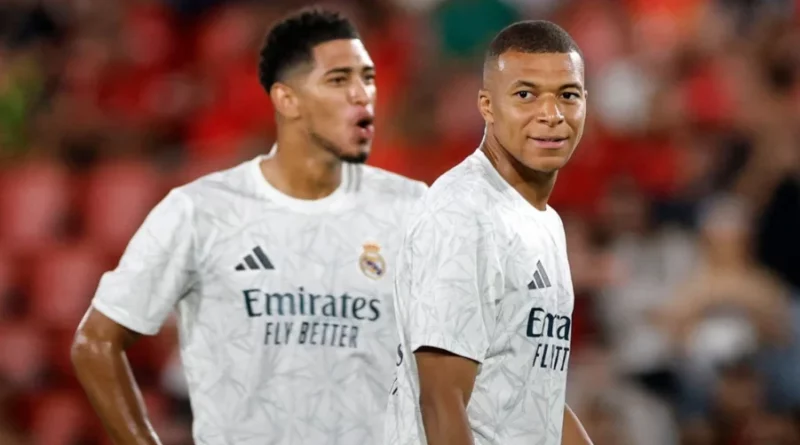 Jude Bellingham and Kylian Mbappe