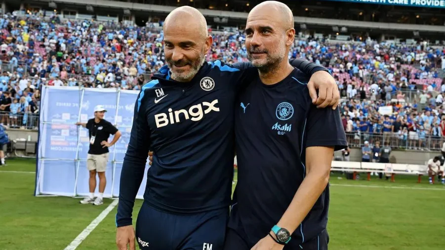 Pep on Chelsea manager Enzo Maresca