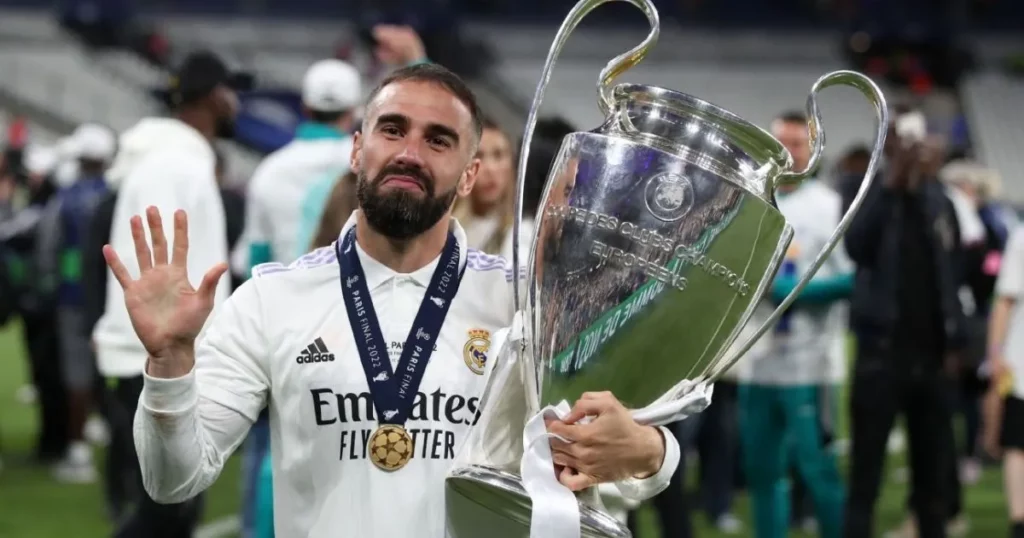 Most UEFA Champions League titles Dani Carvajal