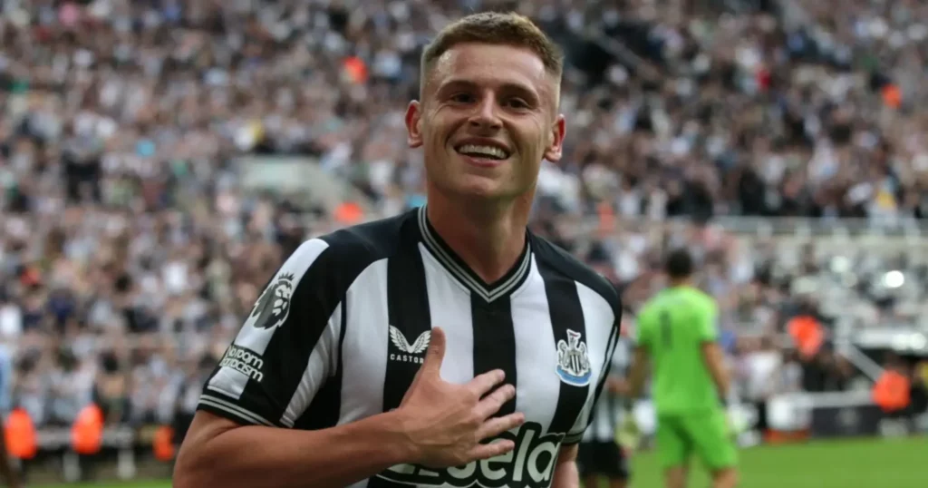 Newcastle United winger Harvey Barnes