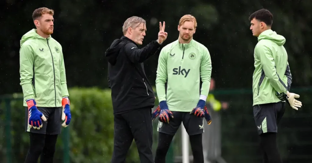 Ireland coaching session ahead of the game against England