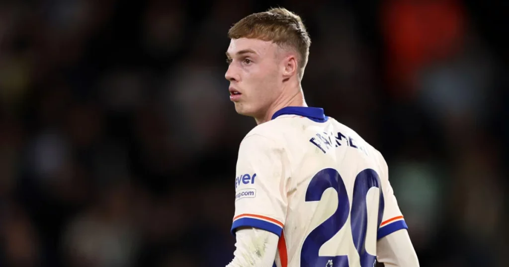 Cole Palmer in action for Chelsea against Bournemouth.