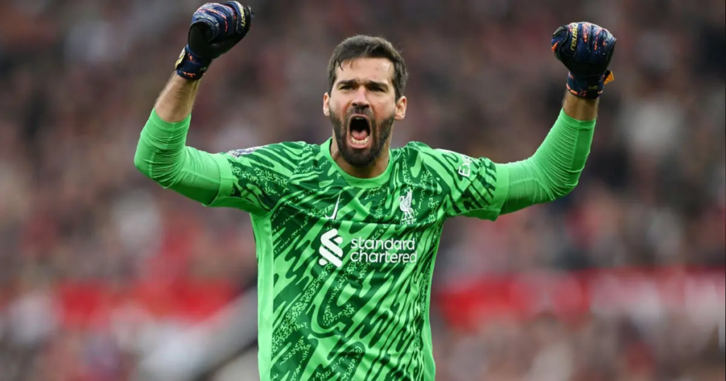 Liverpool’s goalkeeper Alisson Becker -Getty Images