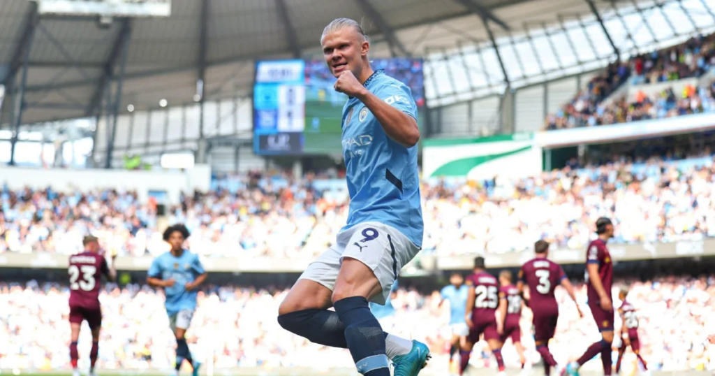 Erling Haaland celebrating (Source: Getty Images)