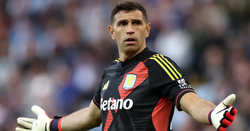 Aston Villa goalkeeper Emiliano Martinez