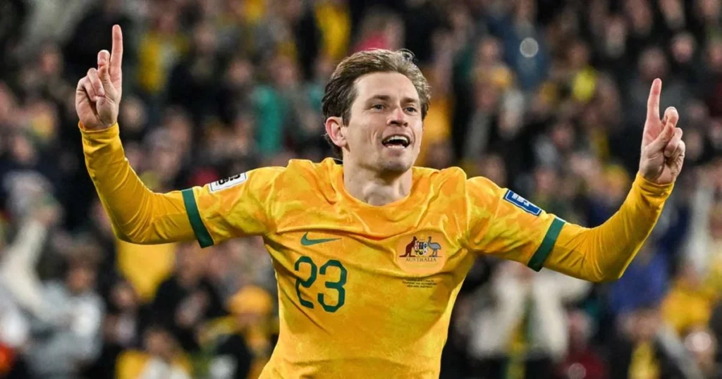 Australia forward Craig Goodwin.