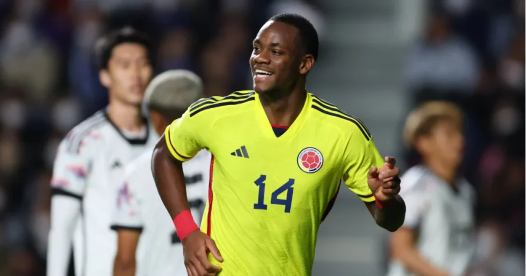 Colombia striker Jhon Duran