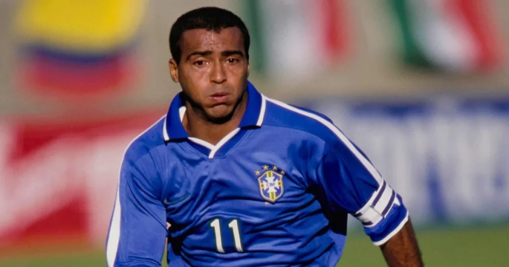 Romario in action for the Brazil National Team