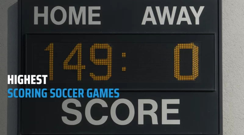 List of Highest Scoring Soccer Games in History