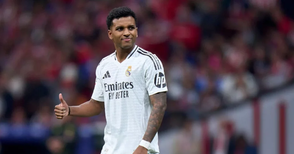 Rodrygo representing Real Madrid